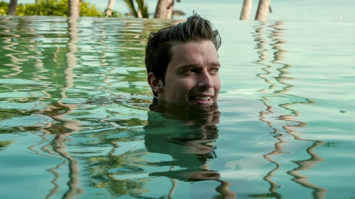Patrick Schwarzenegger as Saxon Ratliff on White Lotus season 3