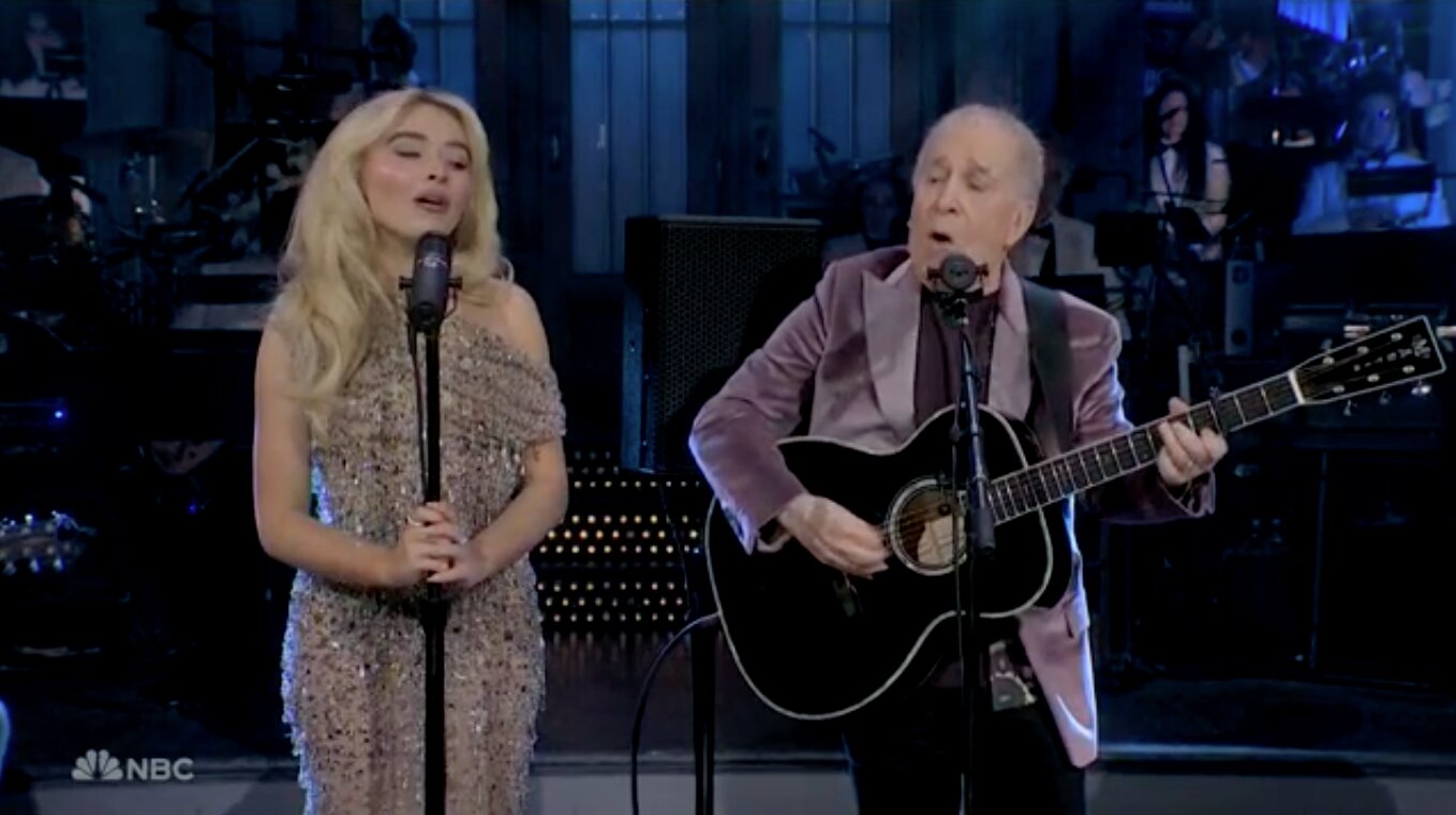 Sabrina Carpenter, Paul Simon Perform Tender ‘Homeward Bound’ to Open ‘SNL50’ 6 Sabrina Carpenter, Paul Simon Perform Tender ‘Homeward Bound’ to Open ‘SNL50’
