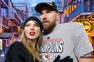 Taylor Swift and Travis Kelce.