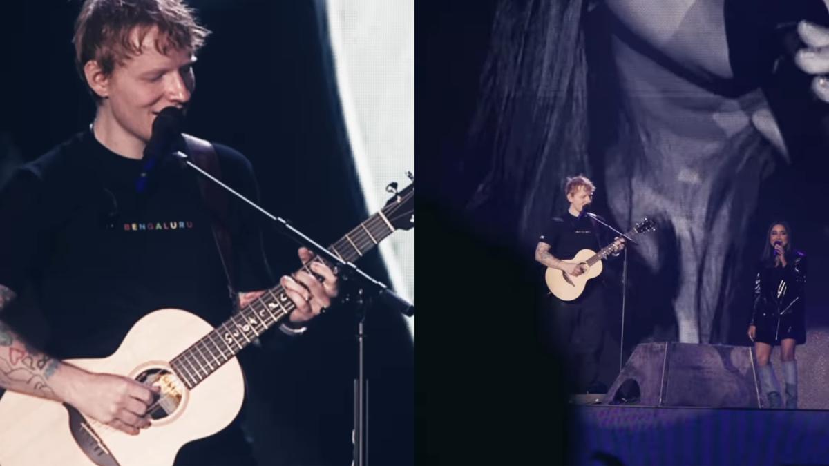 Ed Sheeran sings Telugu song Chuttamalle with Shilpa Rao at Bengaluru concert, Janhvi Kapoor reacts 8 Ed Sheeran sings Telugu song Chuttamalle with Shilpa Rao at Bengaluru concert, Janhvi Kapoor reacts