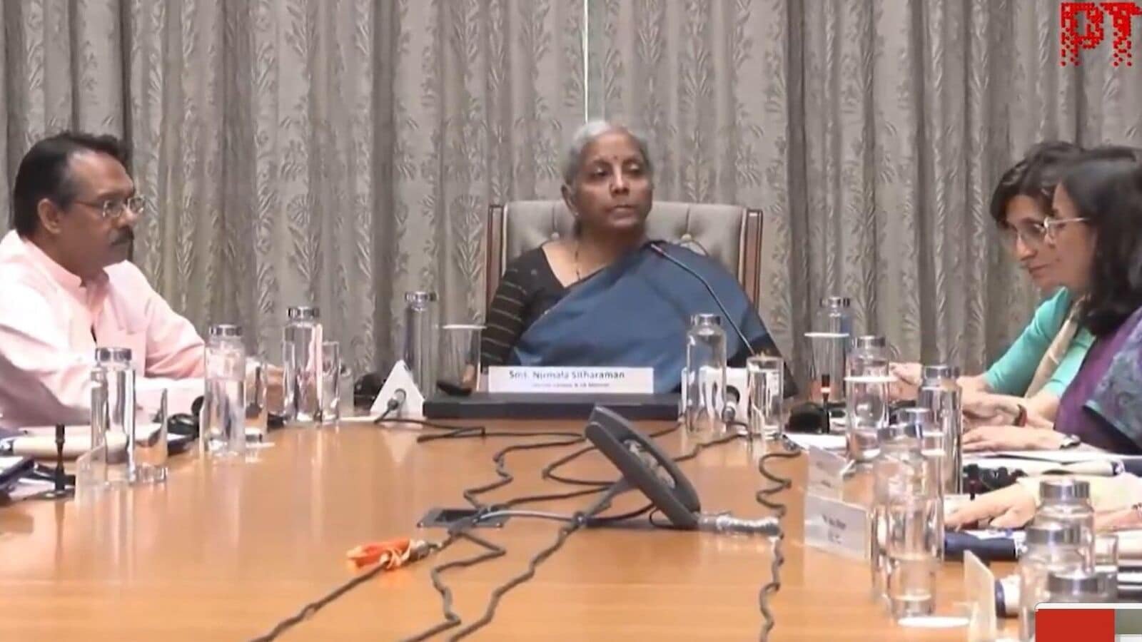 Union Finance Minister Nirmala Sitharaman during the launch of PM Internship Scheme App in New Delhi. Photo: X