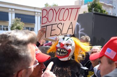 Tesla takedown: Activists display Nazi posters as protests intensify, netizens say, ‘Musk’s attempt didn’t go down well’ | Today News 14 Tesla takedown: Activists display Nazi posters as protests intensify, netizens say, ‘Musk’s attempt didn’t go down well’ | Today News
