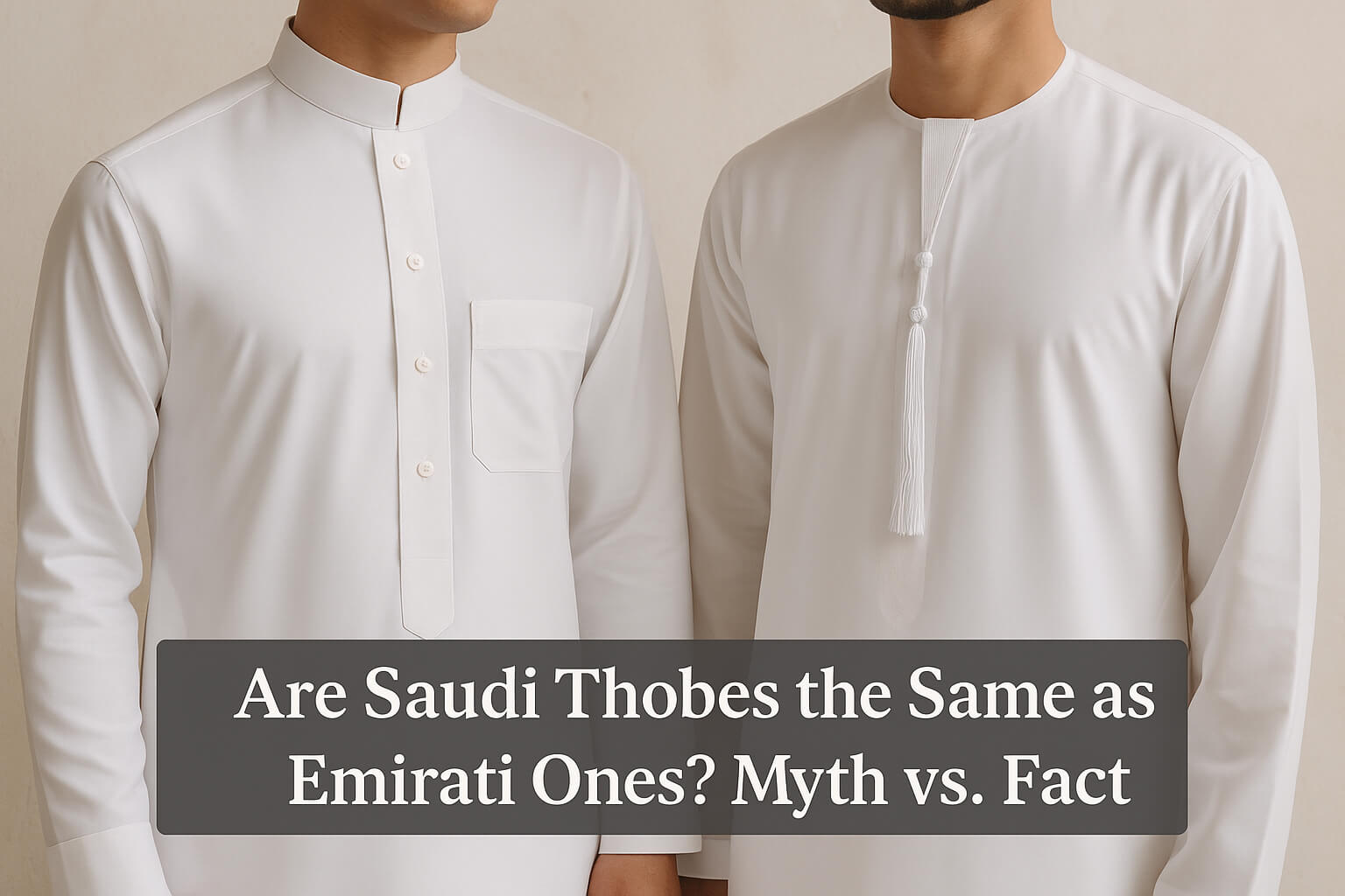 Are Saudi Thobes the Same as Emirati Ones? Myth vs. Fact 6 Are Saudi Thobes the Same as Emirati Ones Myth vs. Fact