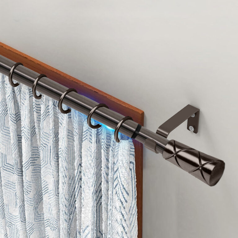 How to Use and Install Extendable Curtain Poles & Holdbacks A Complete Guide by Moonlight Bedding 1 curtain poles