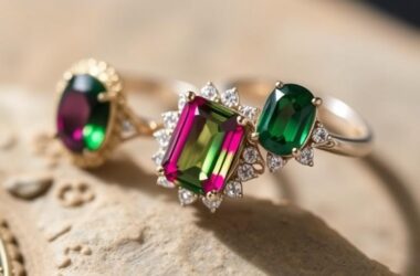 Green Tourmaline Gemstone: The Stone of Growth, Prosperity & Renewal 4 tourmaline rings